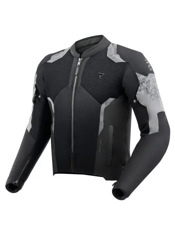 Promocja Kurtka motocyklowa tekstylna Rebelhorn Jax czarno-szara