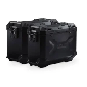 Zestaw: kufry boczne + stelaże PRO TRAX ADV 45/37 L do motocykla Voge 650DS R810C / 650 DSX (21-) czarny [pojemność 45 + 37 L] Oferta limitowana
