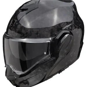 Kask szczękowy Scorpion Exo-Tech Evo Carbon Onyx czarny Ostatnie sztuki