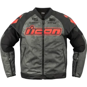 Ekspresowa dostawa Kurtka motocyklowa tekstylna Icon Overlord 3 Magnacross szara