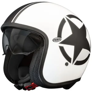 Kask otwarty Premier Vintage Star SG 8BM czarny matowy Darmowy zwrot