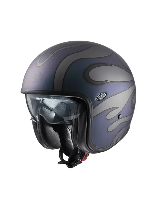 Kup teraz Kask otwarty Premier Vintage FR IRIDE BM niebiesko-szary matowy
