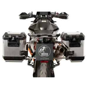 Zestaw: kufry boczne + stelaże Hepco&Becker Xplorer Cutout do KTM 890 SMT (23-) srebrne Bestseller