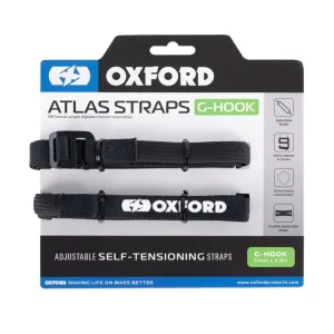 Tylko dziś Pasy mocujące bagaż Oxford Atlas G-Hook czarne [17 mm]