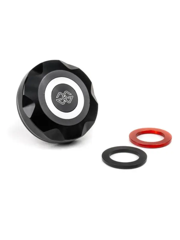Pokrywa zbiornika płynu hamulcowego przedniego/ tylnego GILLES Aprilia, BMW, Ducati, Harley-Davidson, KTM, Moto-Guzzi, MV Agusta, Yamaha (wybrane modele) aluminiowa czarna Ostatnia szansa