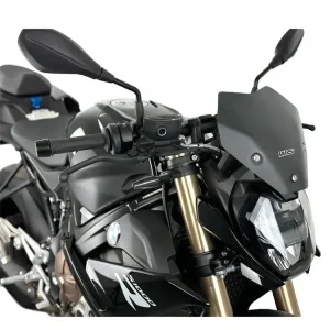 Bezpieczne zakupy Szyba motocyklowa WRS Sport BMW S 1000 R (22-24)/ M 1000 R (23-24) czarna matowa