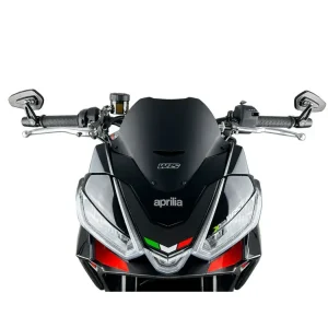 Szyba motocyklowa WRS Sport Aprilia Tuono 660 (21-) / V4 (21-24) czarna matowa Wyjątkowa oferta