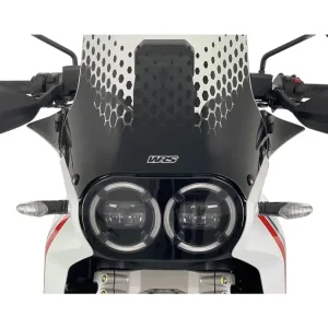 Deflektory motocyklowe WRS do szyby Ducati Desert X 937/ Rally (22-25) czarne Obniżka ceny