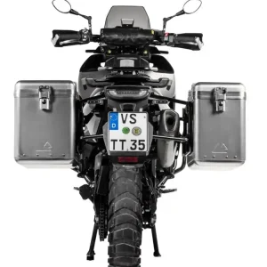 Zestaw: kufry boczne srebrne Zega Mundo + stelaże czarne Touratech Husqvarna Norden 901/ Expedition, KTM Adventure 890/ R/ 790/ R (38+45L) Zamów dziś