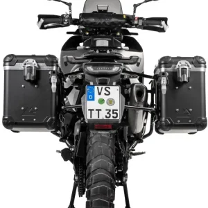 Zestaw: kufry boczne z anodowanego aluminium czarne "And-Black" Zega Evo + stelaże czarne Touratech Husqvarna Norden 901/ Expedition, KTM Adventure 890/ R/ 790/ R [poj.:38+45l] Ostatnie sztuki