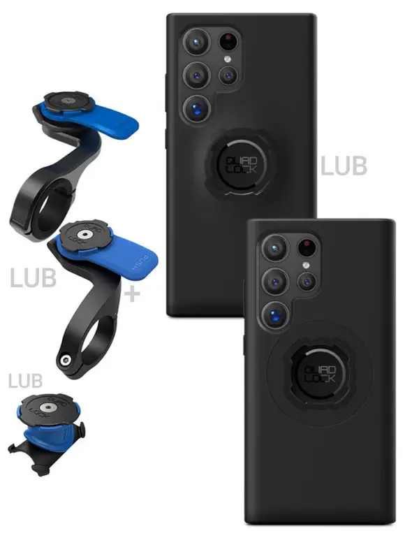 Ekspresowa dostawa Zestaw rowerowy: etui na telefon Samsung Galaxy S24 Ultra + mocowanie Quad Lock