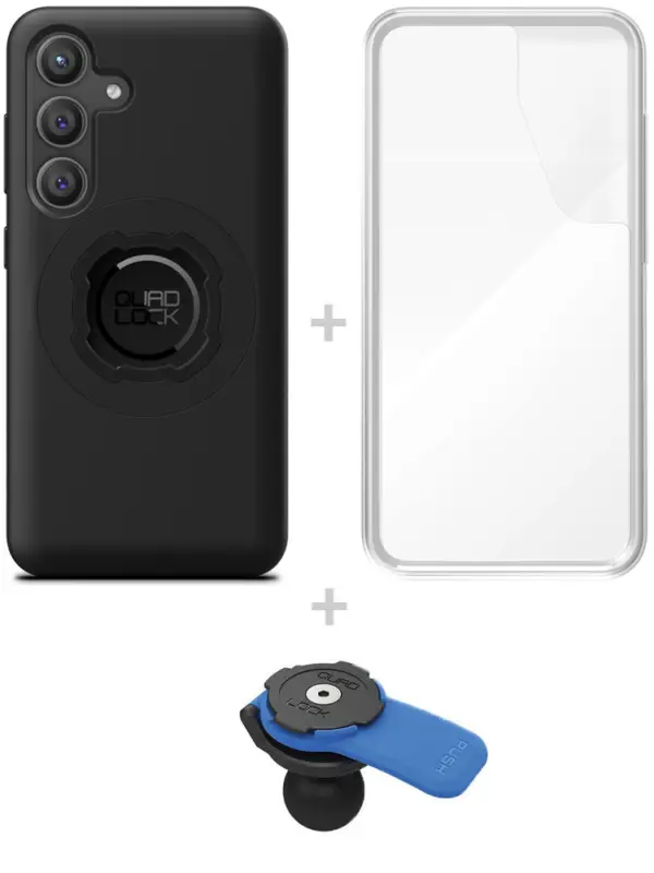 Darmowy zwrot Zestaw: etui MAG na telefon Samsung Galaxy S24 (magnetyczne), wodoodporny pokrowiec MAG oraz uchwyt kulowy Quad Lock