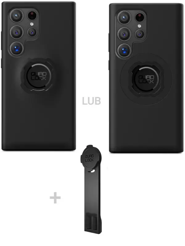 Bezpieczne zakupy Zestaw: etui na telefon Samsung Galaxy S24 Ultra + adapter do statywu Quad Lock