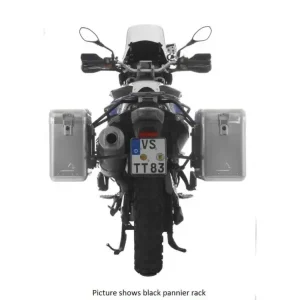 Zestaw: kufry boczne srebrne Zega Mundo + stelaże srebrne Touratech BMW F800GS (07-18)/ F700GS/ F650GS Twin [poj.: 31+38l] Ostatnia szansa