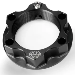 Nakrętka sztycy widelca motocyklowego GILLES M28X1 ACMA-28-10 BMW/ Indian/ Kawasaki/ Suzuki/ Yamaha (wybrane modele) aluminiowa czarna Dostępne od ręki