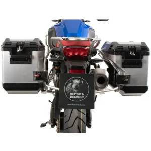 Zestaw: kufry boczne + stelaże Hepco&Becker Xplorer Cutout BMW F 800 GS (24-) srebrne Wyprzedaż