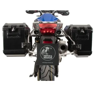 Zestaw: kufry boczne + stelaże Hepco&Becker Xplorer Cutout BMW F 800 GS (24-) czarne Oferta limitowana