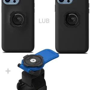 Zestaw: etui na telefon iPhone 13 Pro Max + uchwyt Quad Lock montowany za pomocą paska z szybkozłączką Popularny