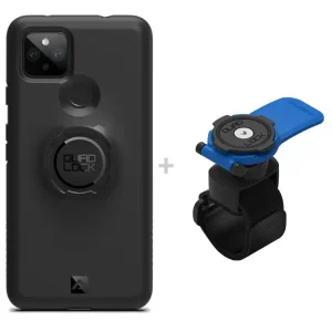 Zestaw: etui na telefon Google Pixel 4a + uchwyt Quad Lock montowany za pomocą paska z szybkozłączką Oferta limitowana