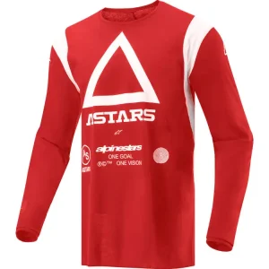 Łatwy zwrot Bluza enduro Alpinestars MX Techdura czerwona