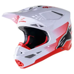 Kask enduro Alpinestars MX Supertech M10 Unite czerwono-biały Bezpieczna płatność