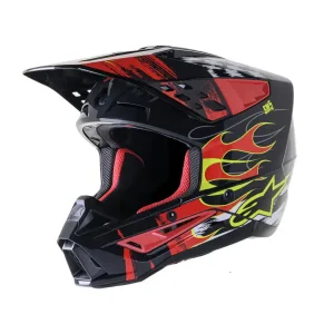 Kask enduro Alpinestars MX Supertech M5 Rash czarno-szaro-czerwony Dodaj do koszyka