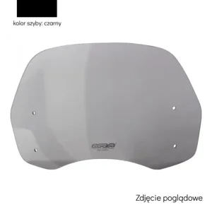 Obniżka ceny Szyba motocyklowa MRA "ST" + zestaw montażowy HKSL Honda CB 1100 (13-23) czarna
