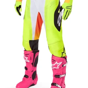 Spodnie cross damskie Alpinestars MX Techstar Melt żółto-czarne Łatwy zwrot