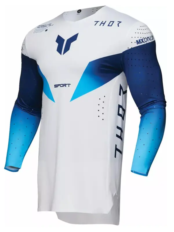 Hit sprzedaży Bluza enduro Thor Sportmode Strike biało-niebieska