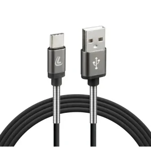 Kabel USB A Lampa z wyjściem USB typu C 100 cm czarny Premium