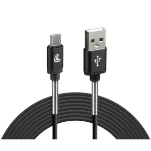 Kabel USB Lampa z wyjściem micro USB 200 cm czarny Niska cena