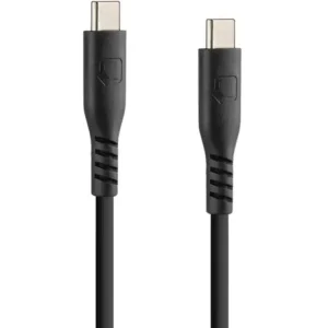 Ekspresowa dostawa Kabel USB typu C z wyjściem USB typu C Lampa 20 cm silikonowy czarny