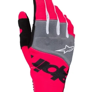 Rękawice cross Alpinestars MX Techstar czarno-różowy Popularny
