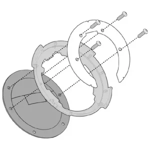 Zniżka Mocowanie do tankbagów Kappa Tanklock, TanklockED Husqvarna Svartpilen 701 (20)