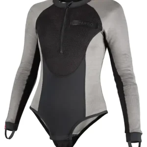 Body damskie z ochraniaczami Pando Moto Bia szare Premium