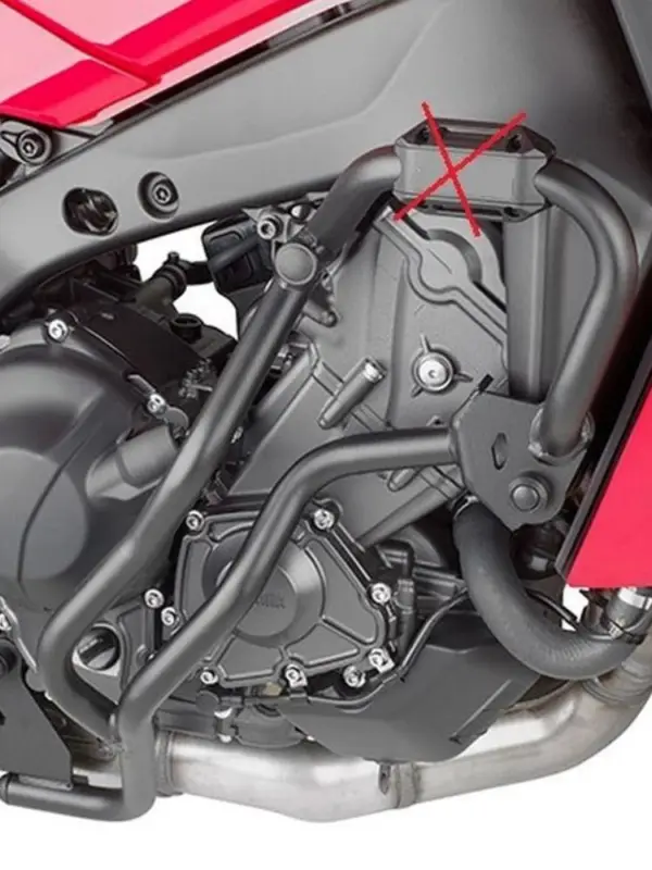 Bezpieczna płatność Gmole silnika Kappa Yamaha Tracer 9/ GT (21-24)/ GT+ (23-24) czarne