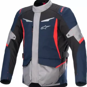 Darmowy zwrot Kurtka motocyklowa tekstylna Alpinestars ST-1 WP czarno-niebiesko-czerwona