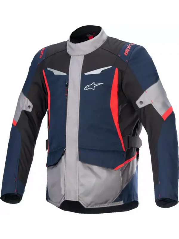 Darmowy zwrot Kurtka motocyklowa tekstylna Alpinestars ST-1 WP czarno-niebiesko-czerwona