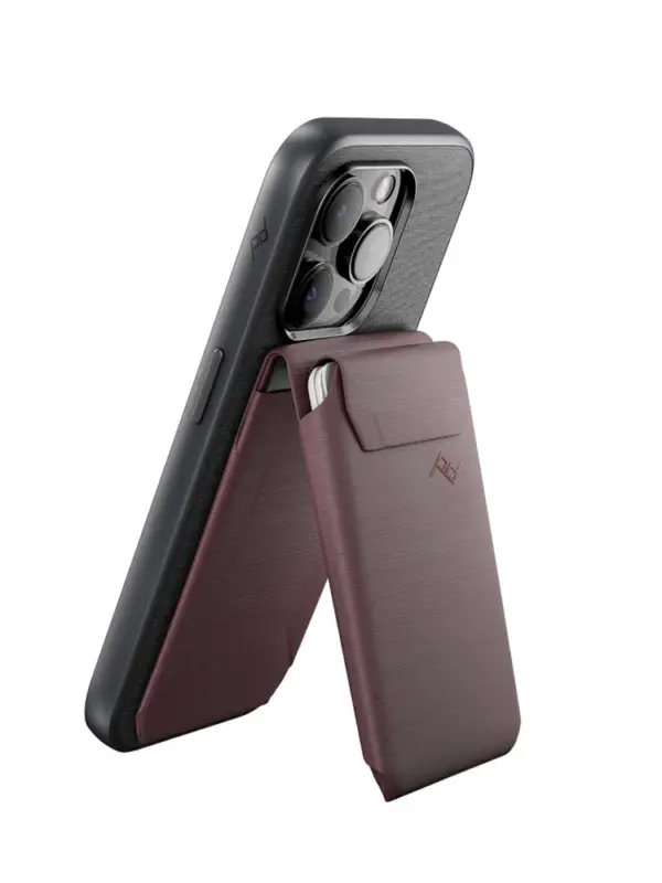 Magnetyczny portfel / podstawka do telefonu Peak Design Mobile bordowy Darmowy zwrot