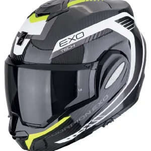 Promocja Kask szczękowy Scorpion Exo-Tech Evo Carbon Cosy czarno-żółty