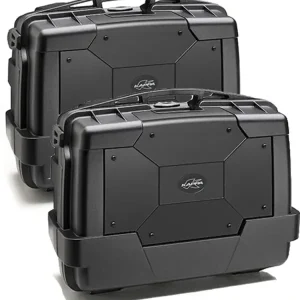 Zestaw kufrów bocznych Kappa Monokey KGR46NN Garda z dodatkowym zamkiem, czarnych [pojemność: 2 x 46l] Cena promocyjna