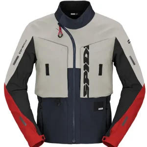 Kurtka motocyklowa tekstylna Spidi Frontier Tex niebiesko-szaro-czerwona Ostatnia szansa