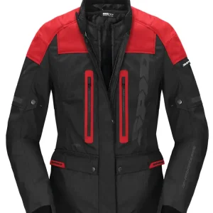 Kurtka motocyklowa damska tekstylna Spidi Traveler 3 Evo H2Out czarno-czerwona Wyjątkowa oferta