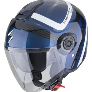 Kask otwarty Scorpion Exo-City II Riva niebiesko-czarny Rabat