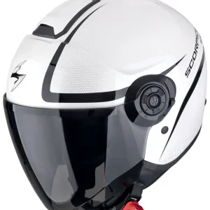 Super okazja Kask otwarty Scorpion Exo-City II Intercity biało-czarny