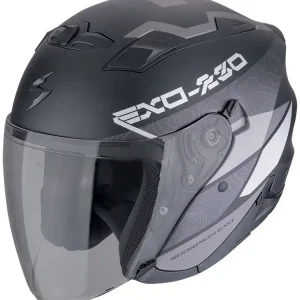 Kask otwarty Scorpion Exo-230 Band czarno-srebrny matowy Wybór klientów