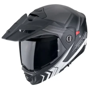 Sprawdź teraz Kask adventure Scorpion ADX-2 Lewis czarno-srebrny matowy