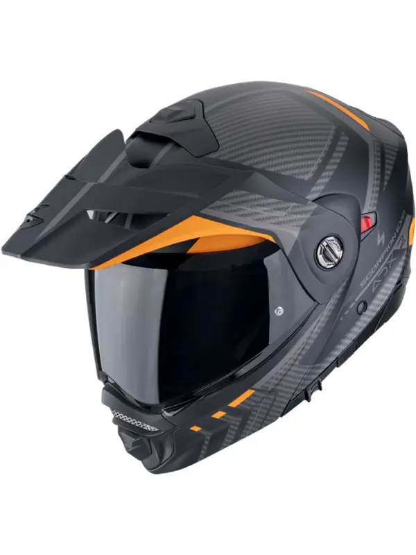 Kask adventure Scorpion ADX-2 Lewis czarno-pomarańczowy matowy Premium