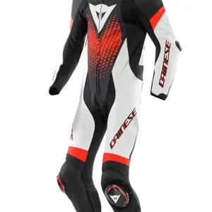 Nowy Kombinezon motocyklowy jednoczęściowy Dainese Laguna Seca 6 czarno-biało-czerwony