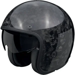 Kask otwarty Scorpion Belfast Evo Onyx Carbon czarny Ostatnia szansa